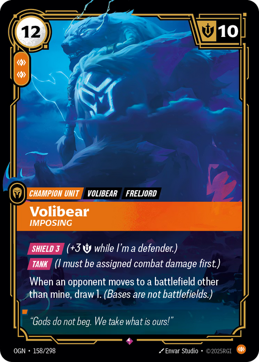 158/298 Volibear, Imposing - Rare - Origins