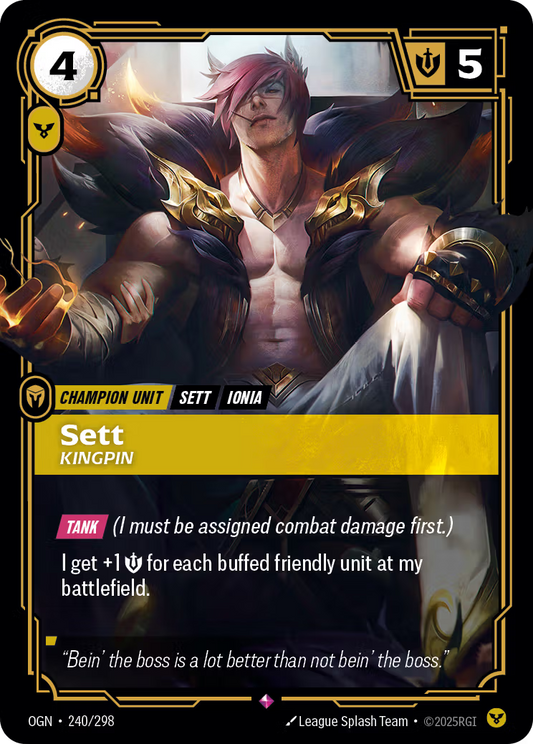 240/298 Sett, Kingpin - Rare - Origins