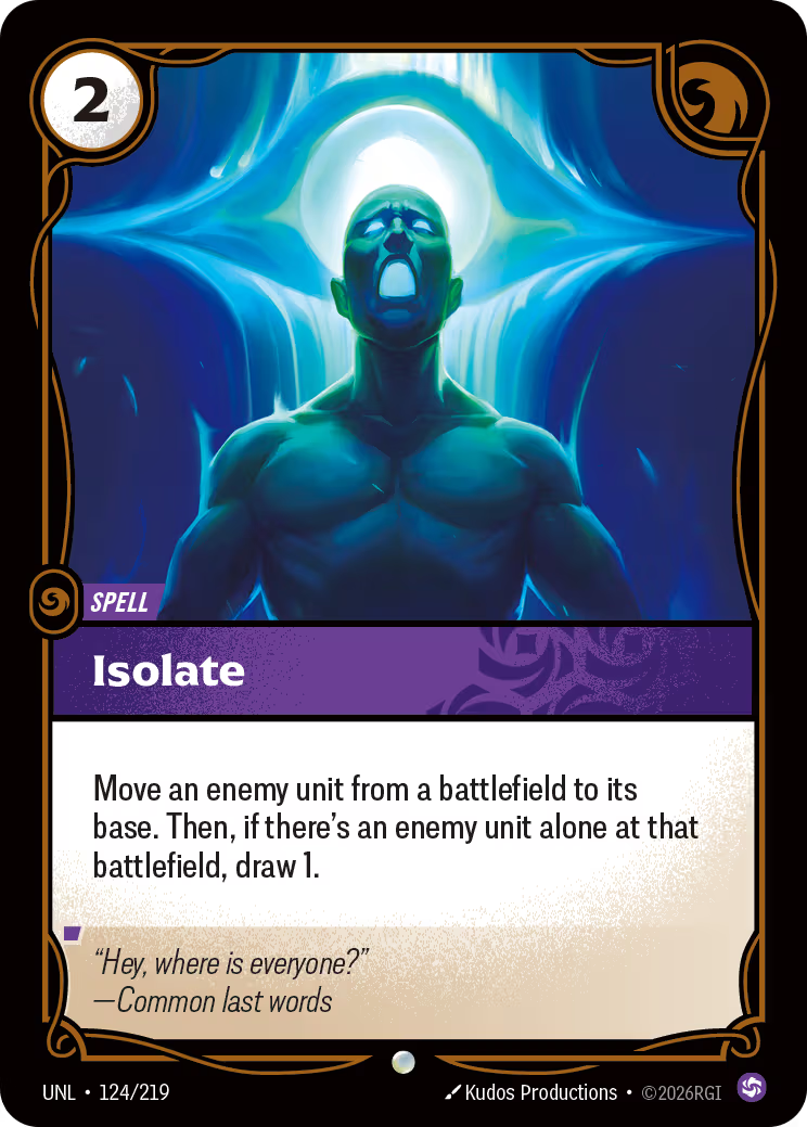 124/219 Isolate - Common - Unleashed
