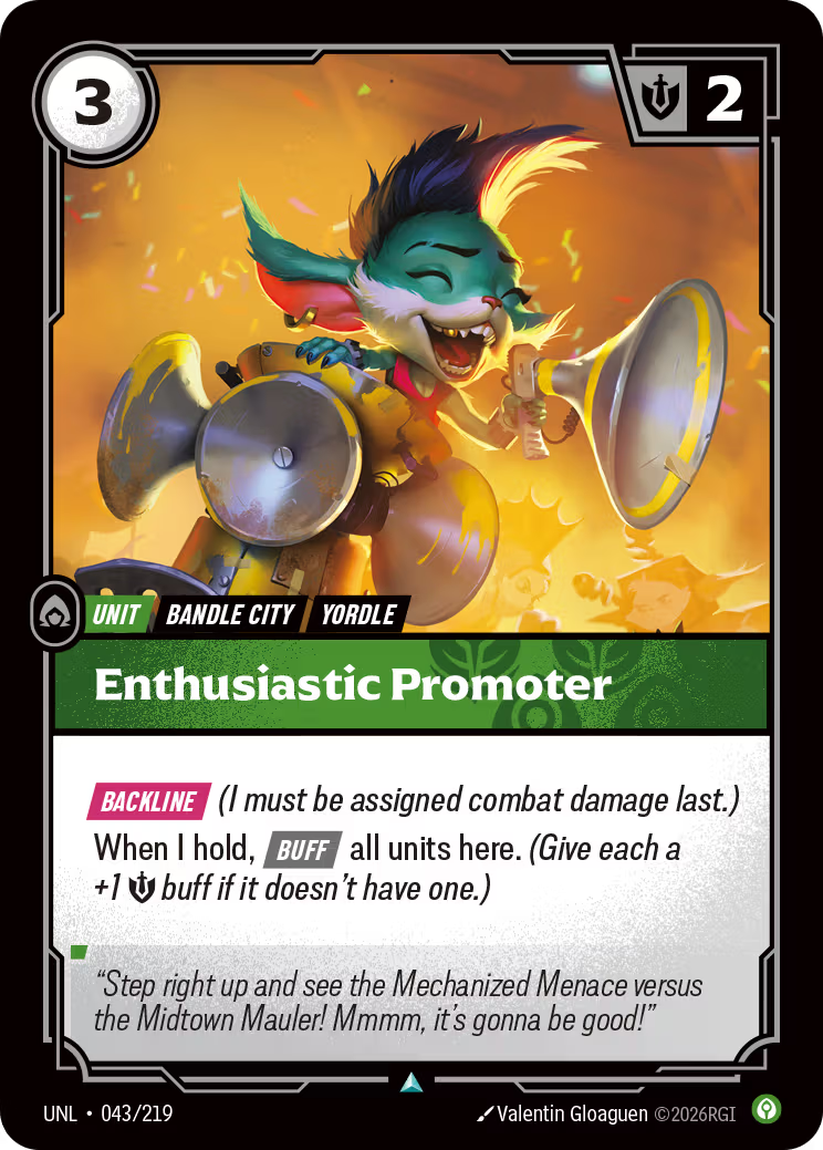 043/219 Enthusiastic Promoter - Uncommon - Unleashed