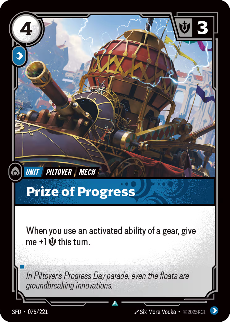 075/221 Prize of Progress - Uncommon - Spiritforged