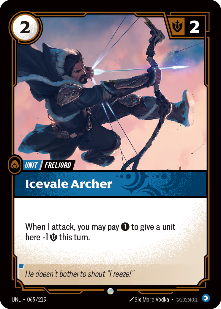 065/219 Icevale Archer - Common - Unleashed