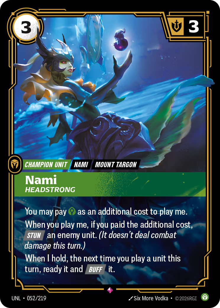 052/219 Nami, Headstrong - Rare - Unleashed