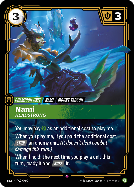 052/219 Nami, Headstrong - Rare - Unleashed