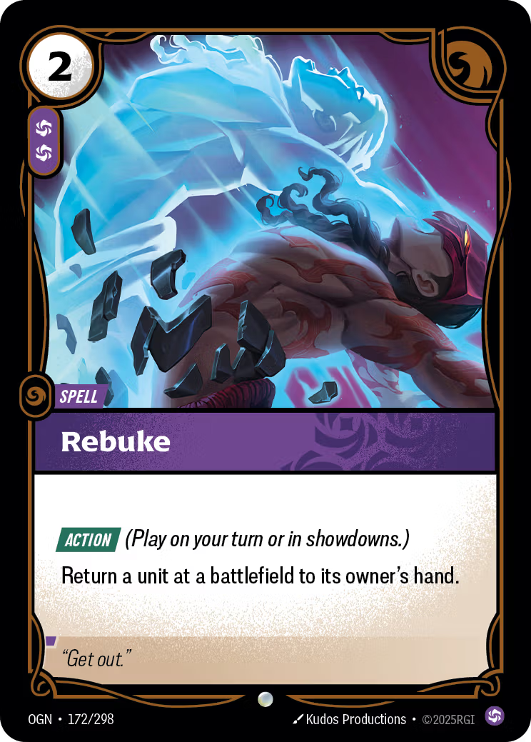 172/298 Rebuke - Common - Origins