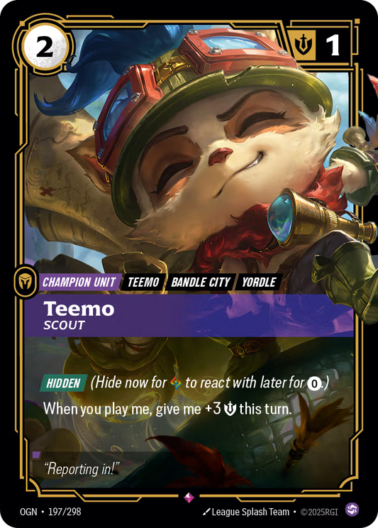 197/298 Teemo, Scout - Rare - Origins