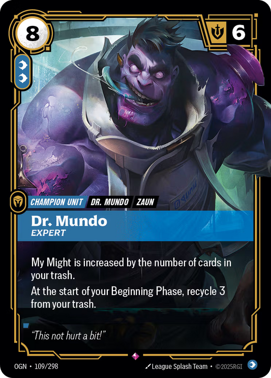 109/298 Dr. Mundo, Expert - Rare - Origins