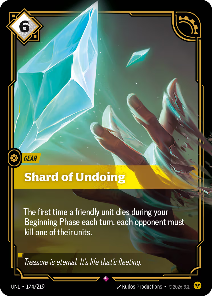 174/219 Shard of Undoing - Rare - Unleashed