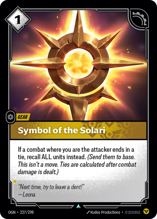 227/298 Symbol of the Solari - Uncommon - Origins