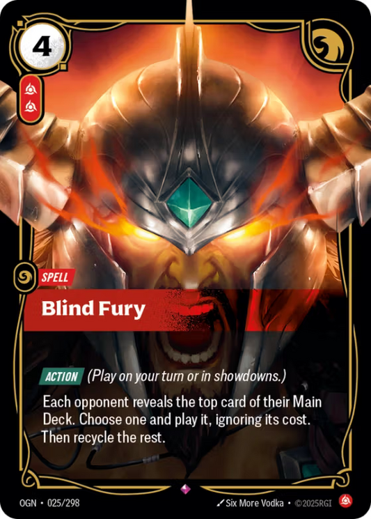 025/298 Blind Fury - Rare - Origins