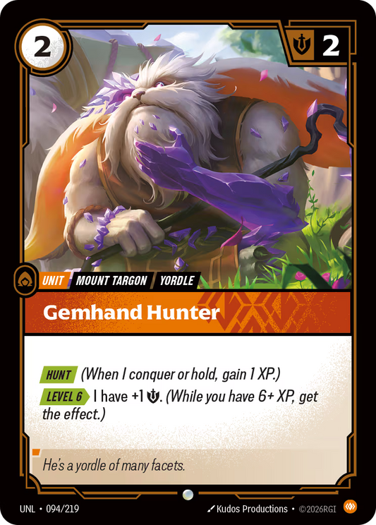 094/219 Gemhand Hunter - Common - Unleashed