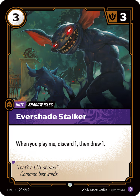 123/219 Evershade Stalker - Common - Unleashed