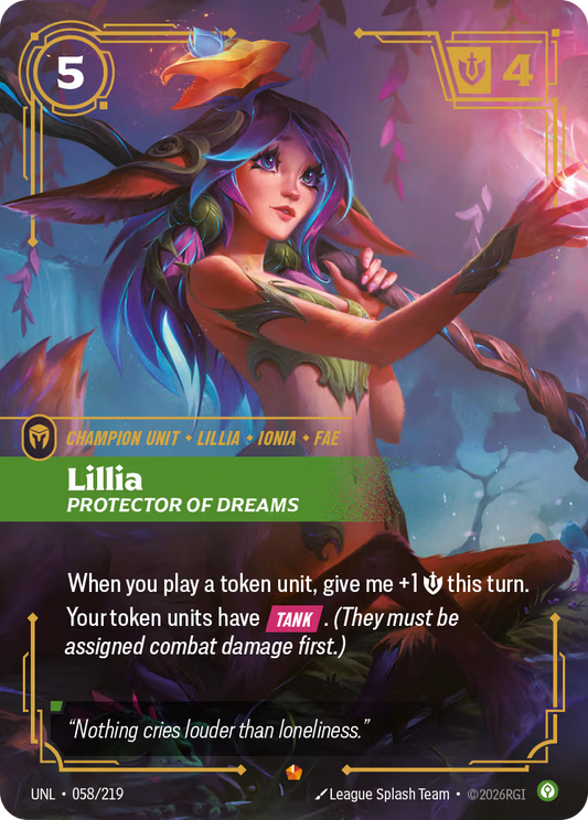 058/219 Lillia, Protector of Dreams - Epic - Unleashed
