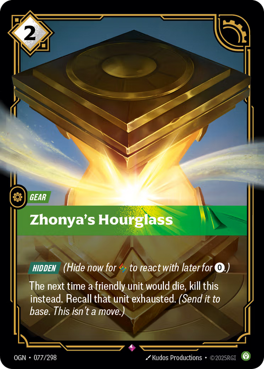 077/298 Zhonya's Hourglass - Rare - Origins