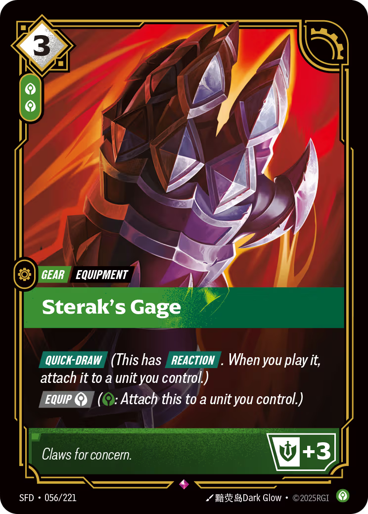 056/221 Sterak's Gage - Rare - Spiritforged