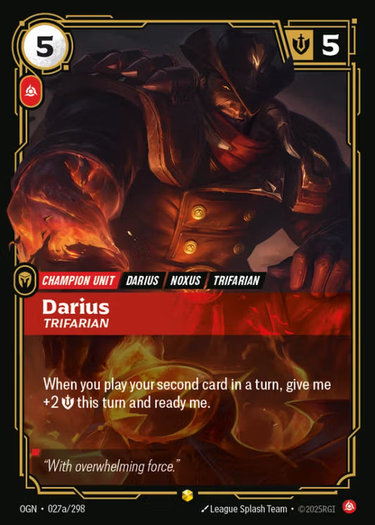 027a/298 Darius, Trifarian - Showcase - Origins