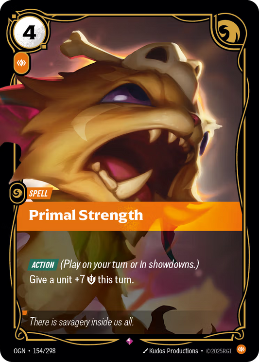 154/298 Primal Strength - Rare - Origins