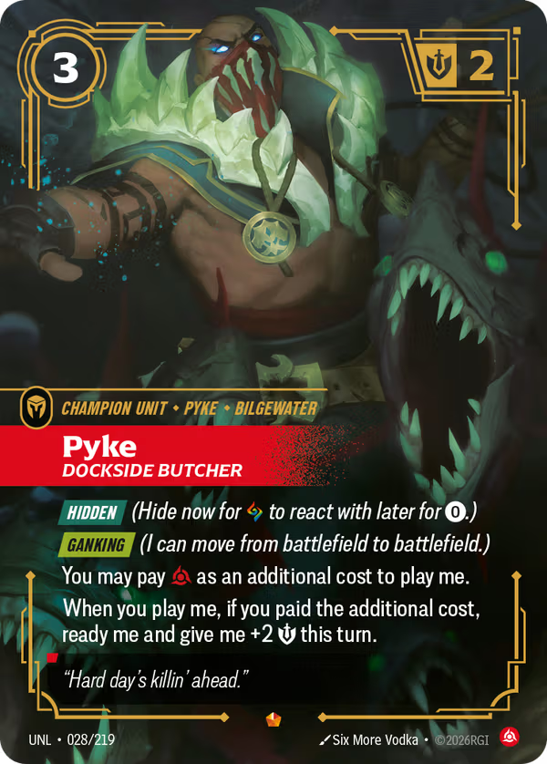 028/219 Pyke, Dockside Butcher - Epic - Unleashed