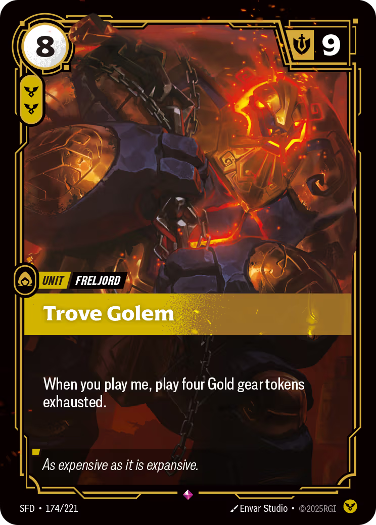 174/221 Trove Golem - Rare - Spiritforged