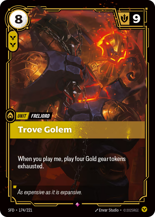 174/221 Trove Golem - Rare - Spiritforged