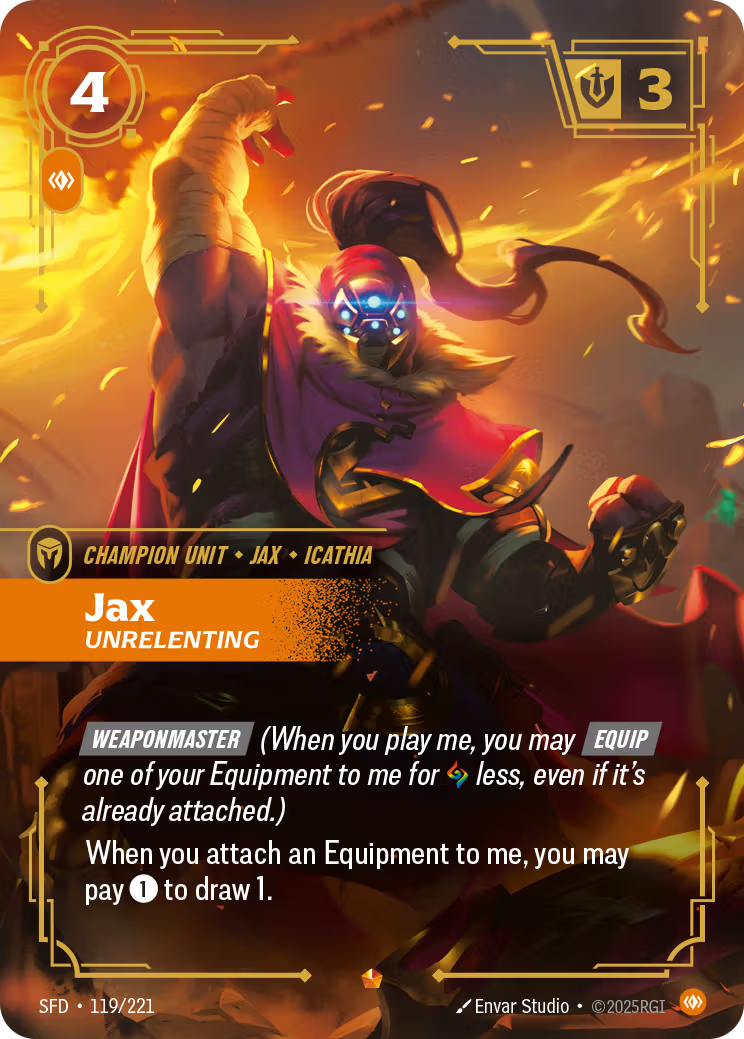 119/298 Jax, Unrelenting - Epic - Spiritforged