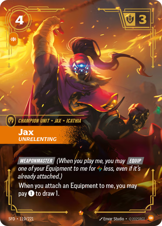 119/298 Jax, Unrelenting - Epic - Spiritforged