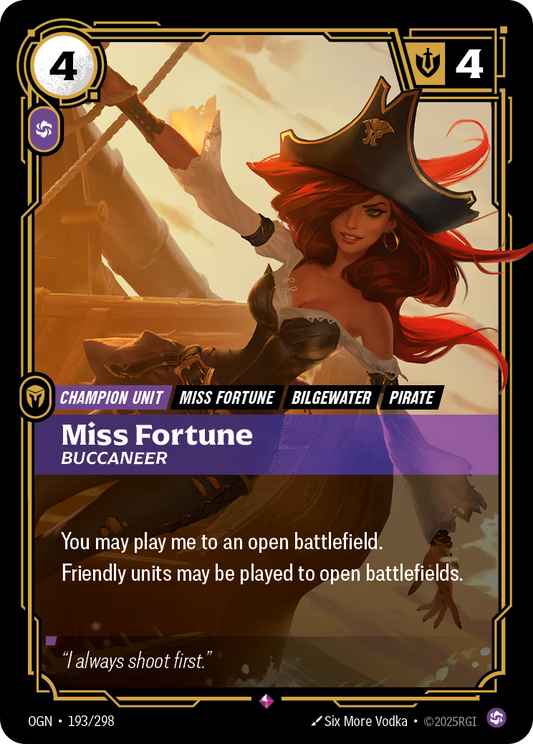193/298 Miss Fortune, Buccaneer - Rare - Origins