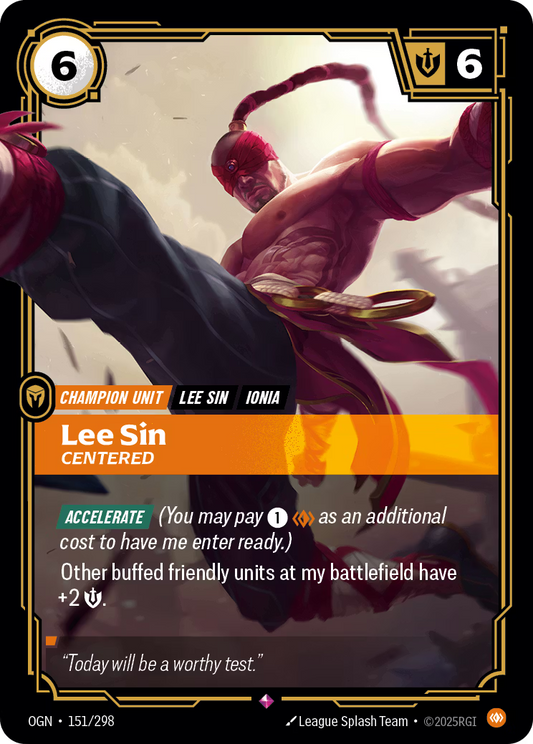 151/298 Lee Sin, Centered - Rare - Origins