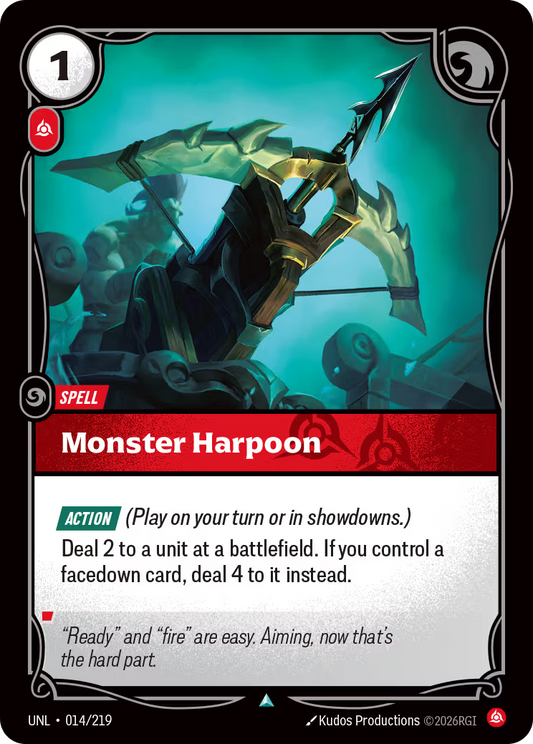 014/219 Monster Harpoon - Uncommon - Unleashed