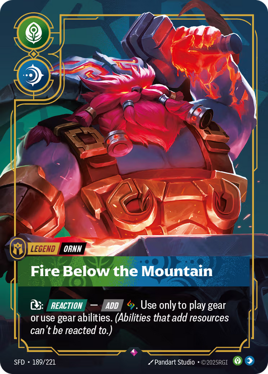 189/221 Ornn - Fire Below the Mountain - Legend - Spiritforged