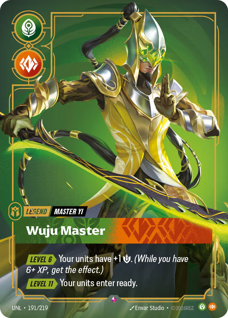 191/219 Master Yi - Wuju Master - Legend - Unleashed