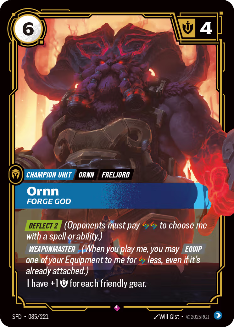 085/221 Ornn, Forge God - Rare - Spiritforged