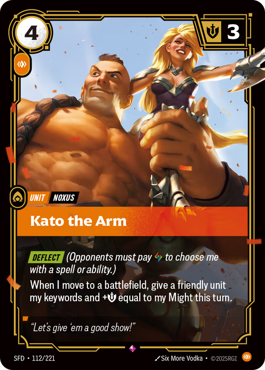 112/221 Kato the Arm - Rare - Spiritforged