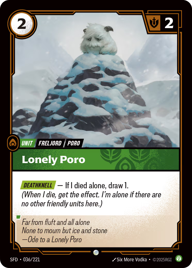 036/221 Lonely Poro - Common - Spiritforged