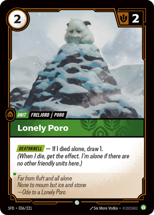 036/221 Lonely Poro - Common - Spiritforged
