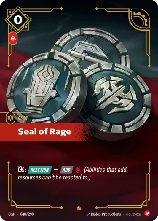 040/298 Seal of Rage - Epic - Origins