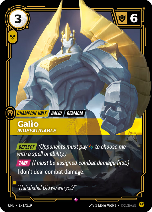 171/219 Galio, Indefatigable - Rare - Unleashed