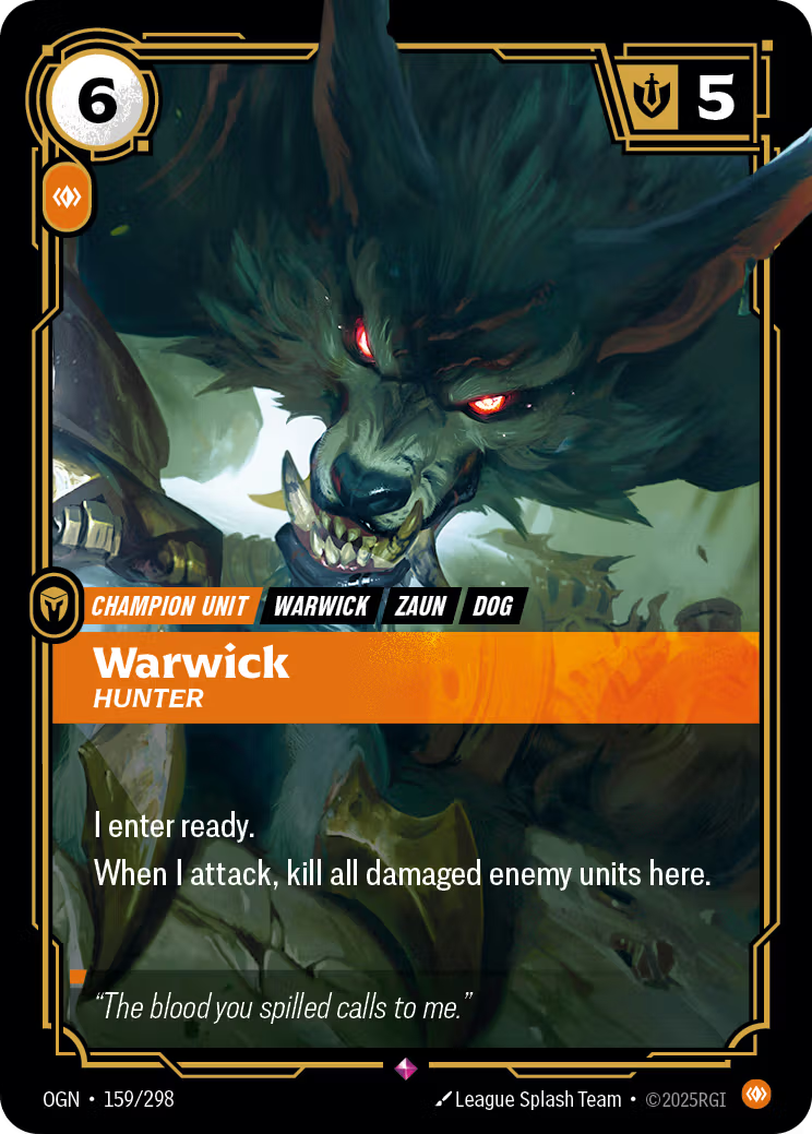 159/298 Warwick, Hunter - Rare - Origins
