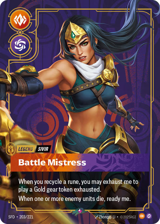 203/221 Sivir - Battle Mistress - Legend - Spiritforged